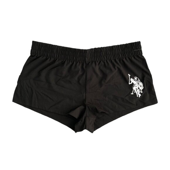 U.S. POLO ASSN. Women's Short Stretch Cover Up Swimwear Black Size M - Picture 5 of 10